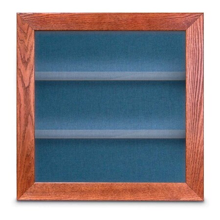 United Visual Products Outdoor Enclosed Combo Board, 42"x32", Gold Frame/Blk Porc & Dark Spruce UVCB4232ODG-BLKPORC-DRKSPR